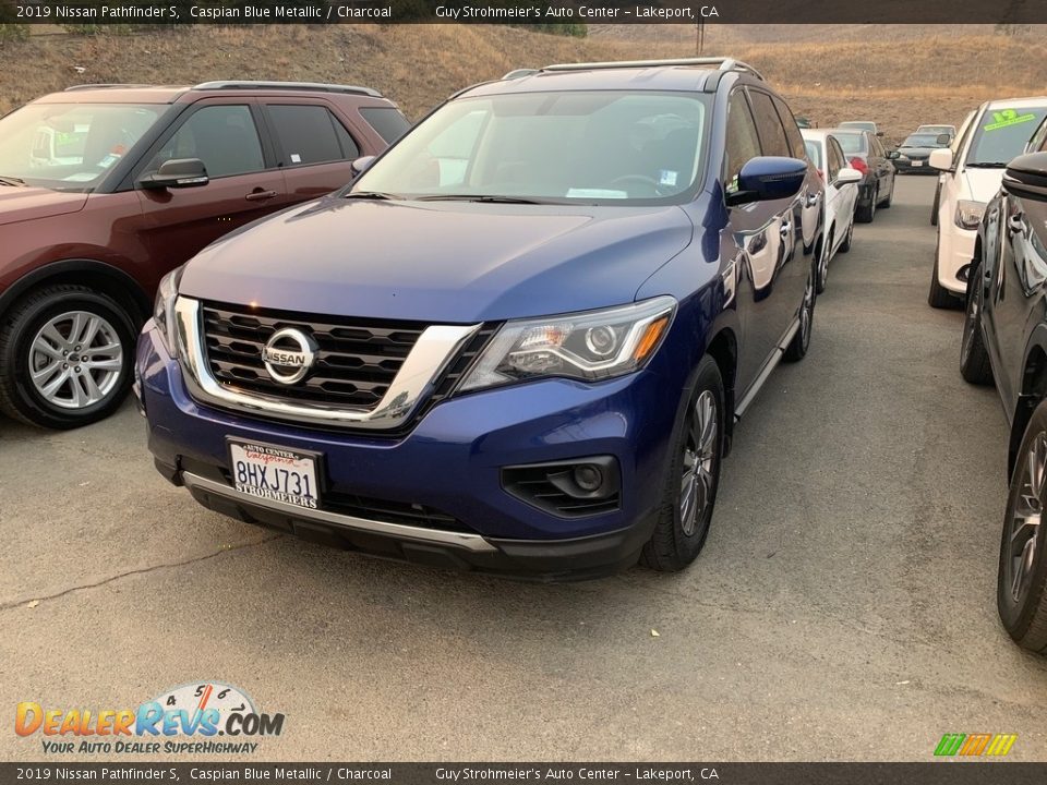 2019 Nissan Pathfinder S Caspian Blue Metallic / Charcoal Photo #1