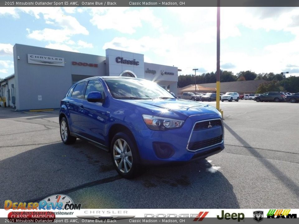 2015 Mitsubishi Outlander Sport ES AWC Octane Blue / Black Photo #1