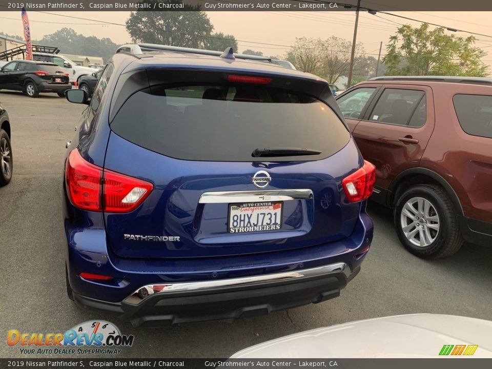 2019 Nissan Pathfinder S Caspian Blue Metallic / Charcoal Photo #3