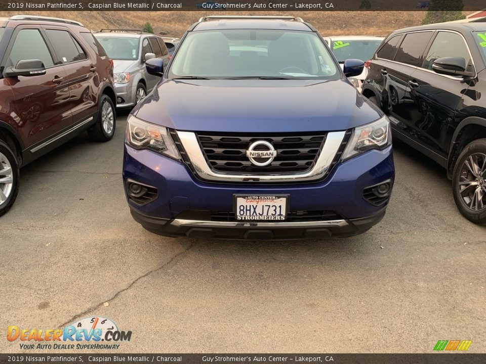 2019 Nissan Pathfinder S Caspian Blue Metallic / Charcoal Photo #6