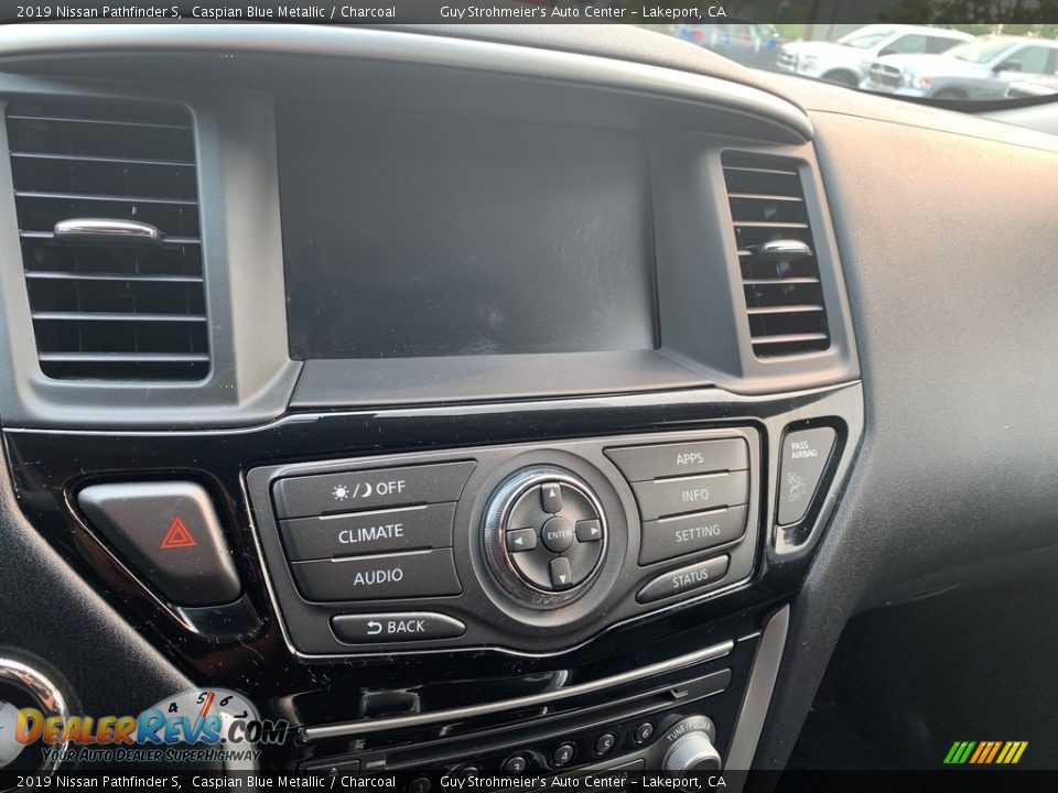 2019 Nissan Pathfinder S Caspian Blue Metallic / Charcoal Photo #8