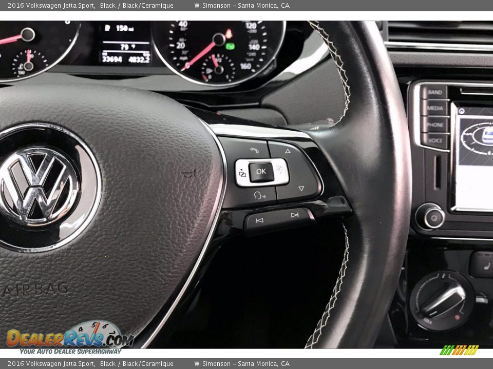 2016 Volkswagen Jetta Sport Steering Wheel Photo #19