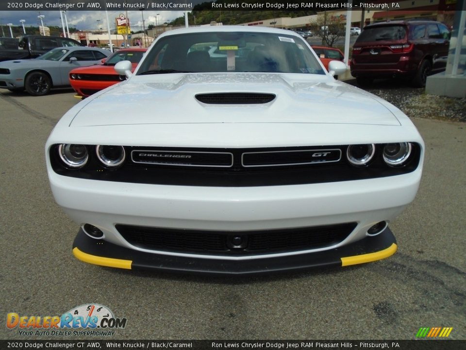 2020 Dodge Challenger GT AWD White Knuckle / Black/Caramel Photo #7