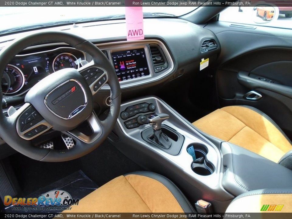 Black/Caramel Interior - 2020 Dodge Challenger GT AWD Photo #13