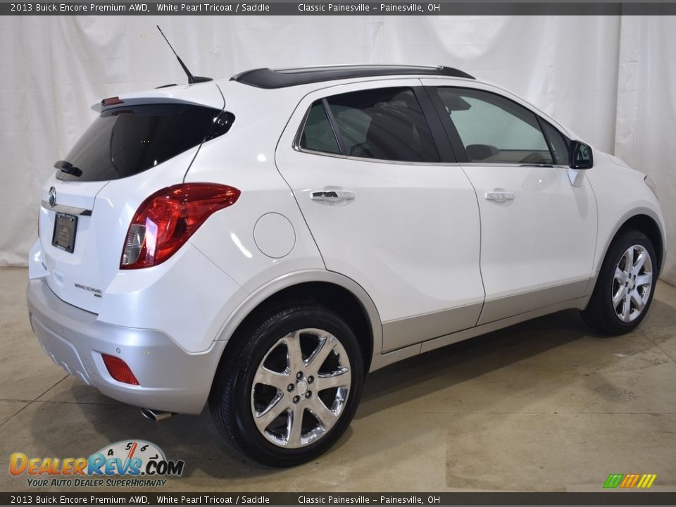 2013 Buick Encore Premium AWD White Pearl Tricoat / Saddle Photo #2