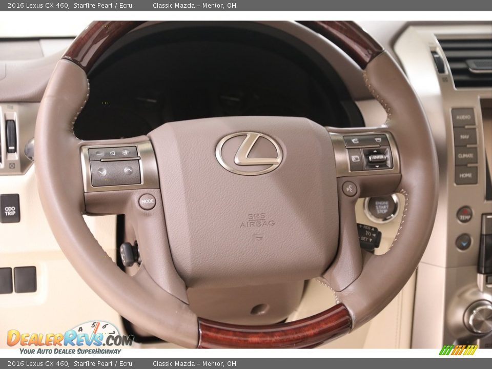 2016 Lexus GX 460 Starfire Pearl / Ecru Photo #7