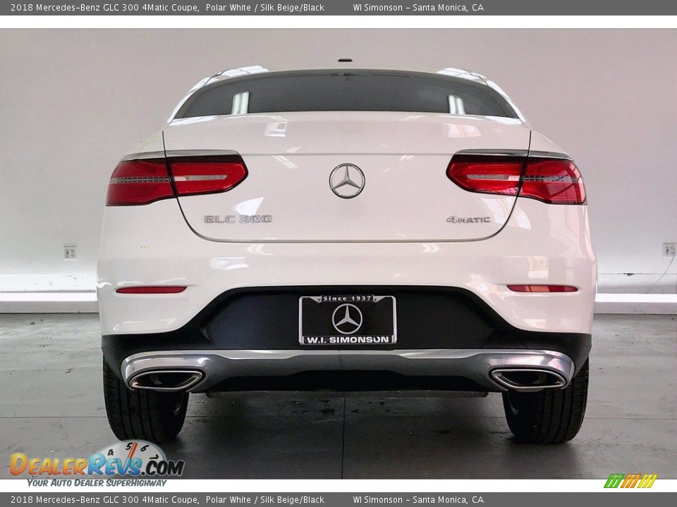 2018 Mercedes-Benz GLC 300 4Matic Coupe Polar White / Silk Beige/Black Photo #3