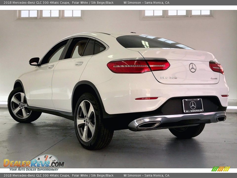 2018 Mercedes-Benz GLC 300 4Matic Coupe Polar White / Silk Beige/Black Photo #10