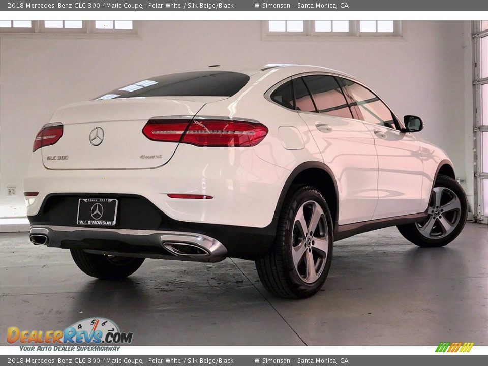 2018 Mercedes-Benz GLC 300 4Matic Coupe Polar White / Silk Beige/Black Photo #16