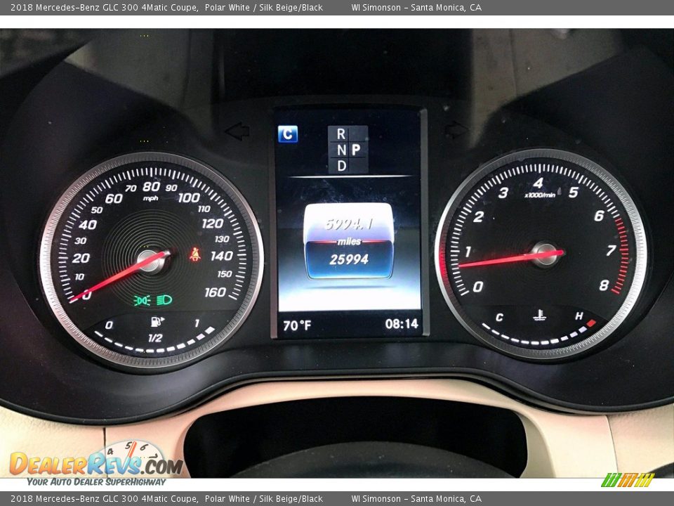 2018 Mercedes-Benz GLC 300 4Matic Coupe Gauges Photo #20