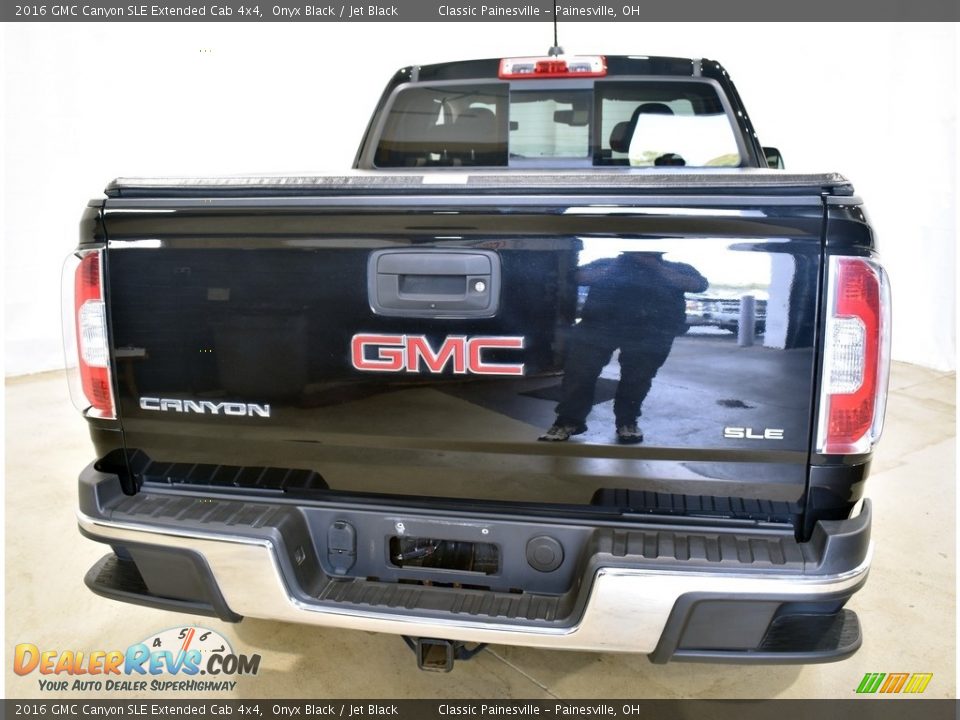 2016 GMC Canyon SLE Extended Cab 4x4 Onyx Black / Jet Black Photo #3