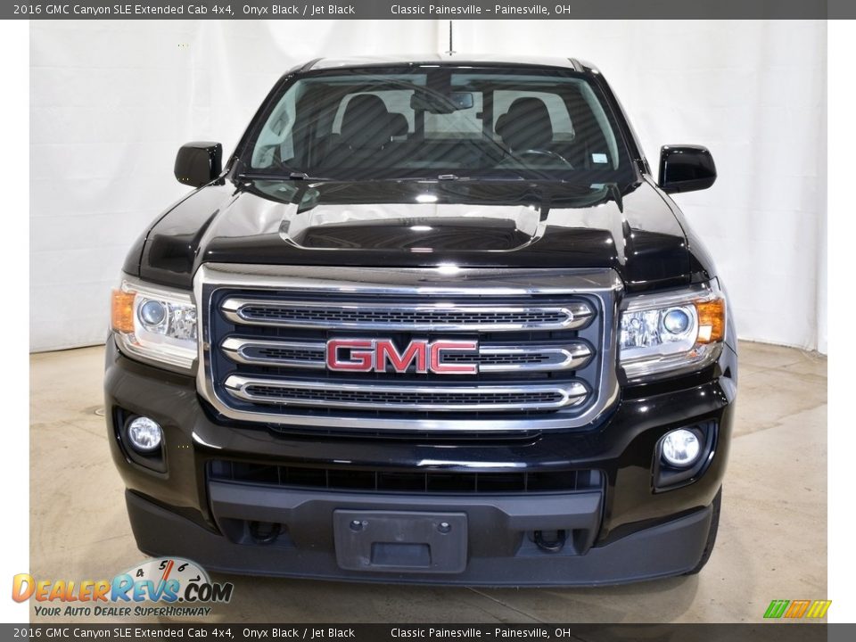 2016 GMC Canyon SLE Extended Cab 4x4 Onyx Black / Jet Black Photo #4