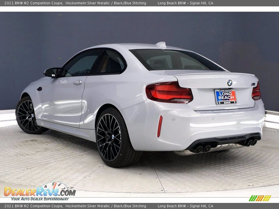 2021 BMW M2 Competition Coupe Hockenheim Silver Metallic / Black/Blue Stitching Photo #3