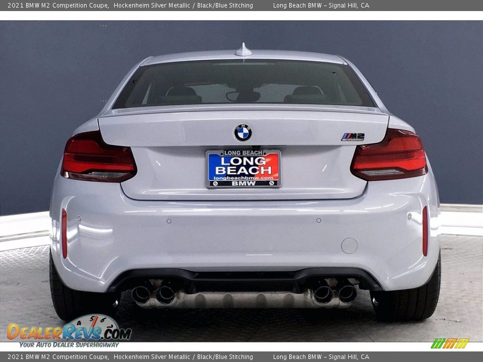 2021 BMW M2 Competition Coupe Hockenheim Silver Metallic / Black/Blue Stitching Photo #4