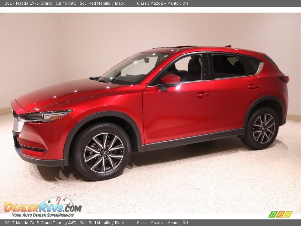 2017 Mazda CX-5 Grand Touring AWD Soul Red Metallic / Black Photo #3
