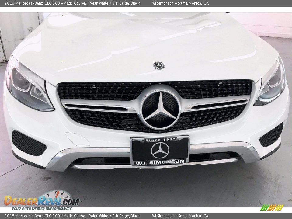 2018 Mercedes-Benz GLC 300 4Matic Coupe Polar White / Silk Beige/Black Photo #33