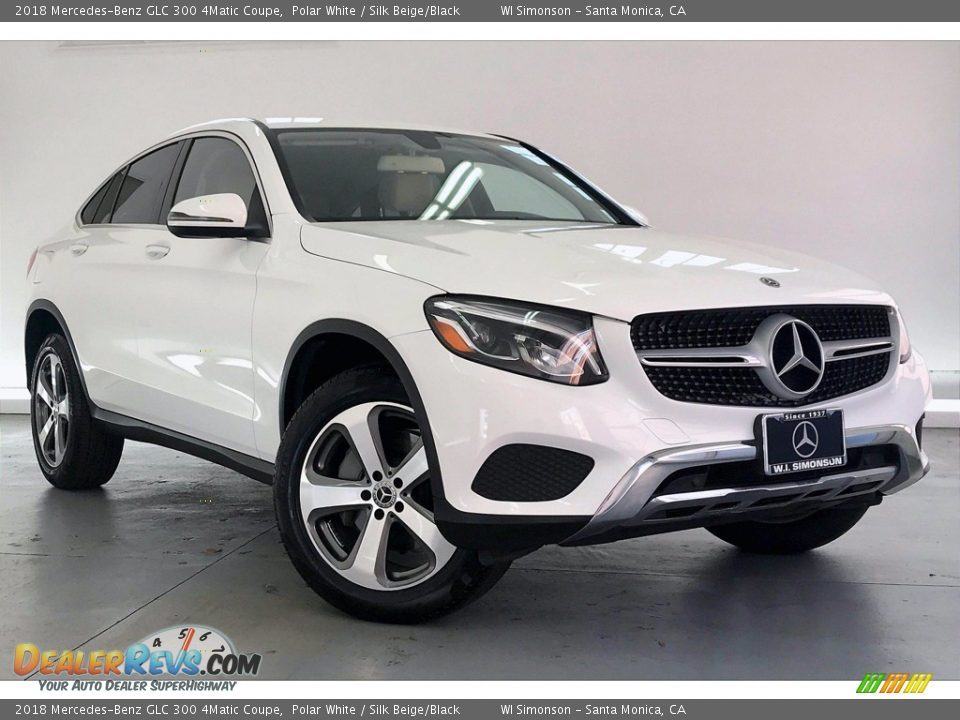 2018 Mercedes-Benz GLC 300 4Matic Coupe Polar White / Silk Beige/Black Photo #34