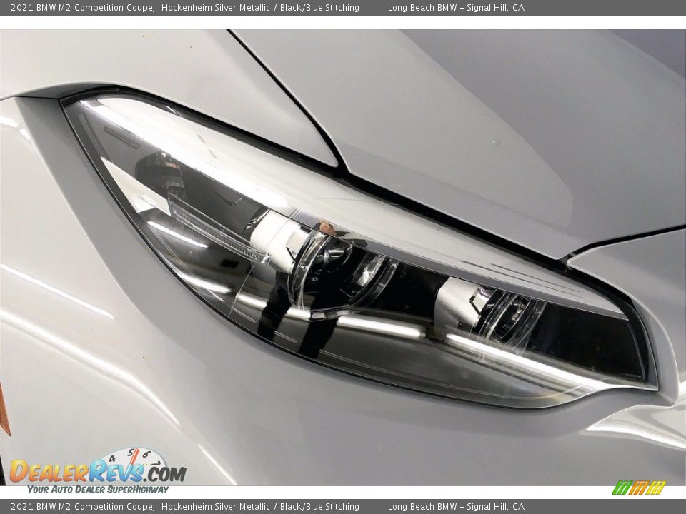 2021 BMW M2 Competition Coupe Hockenheim Silver Metallic / Black/Blue Stitching Photo #14
