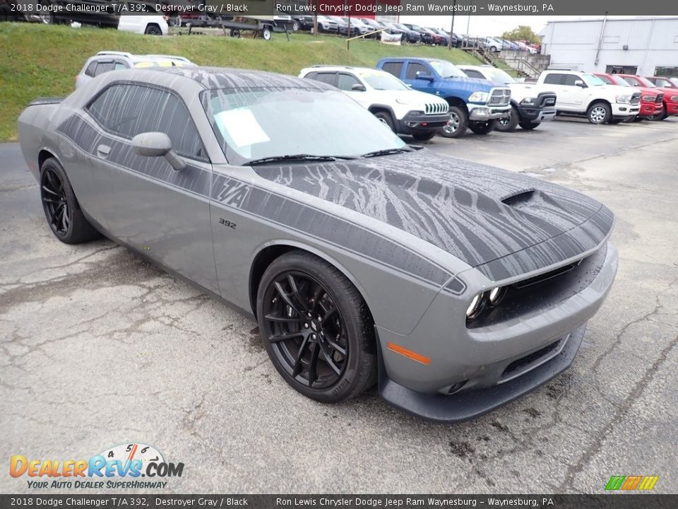 2018 Dodge Challenger T/A 392 Destroyer Gray / Black Photo #8