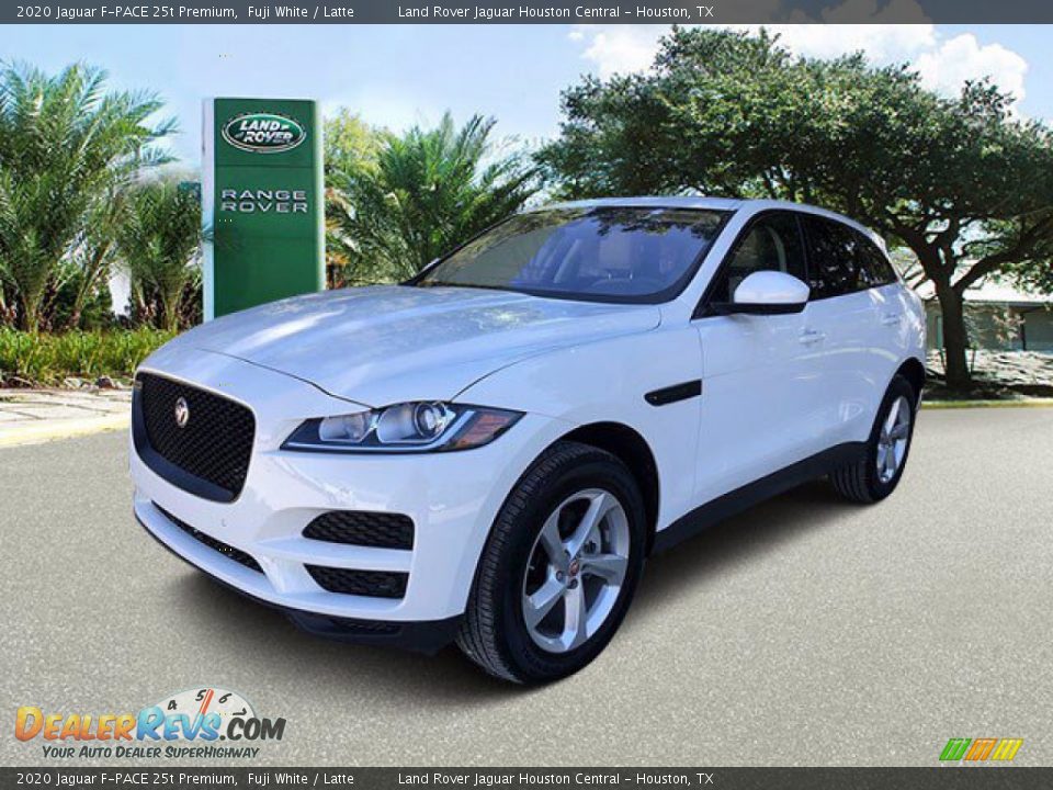 2020 Jaguar F-PACE 25t Premium Fuji White / Latte Photo #2