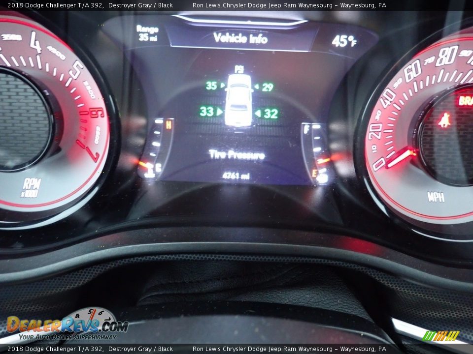 2018 Dodge Challenger T/A 392 Destroyer Gray / Black Photo #17