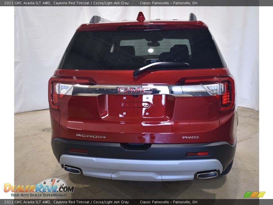 2021 GMC Acadia SLT AWD Cayenne Red Tintcoat / Cocoa/Light Ash Gray Photo #3