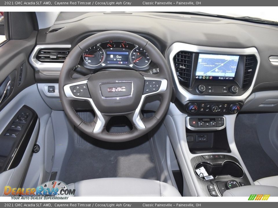 Dashboard of 2021 GMC Acadia SLT AWD Photo #9