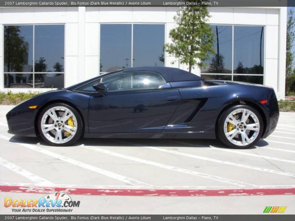 2007 Lamborghini Gallardo Spyder Blu Fontus (Dark Blue Metallic) / Avorio Lilium Photo #6
