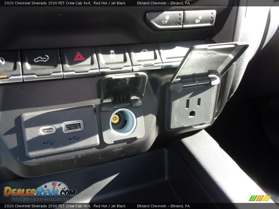 2020 Chevrolet Silverado 1500 RST Crew Cab 4x4 Red Hot / Jet Black Photo #21