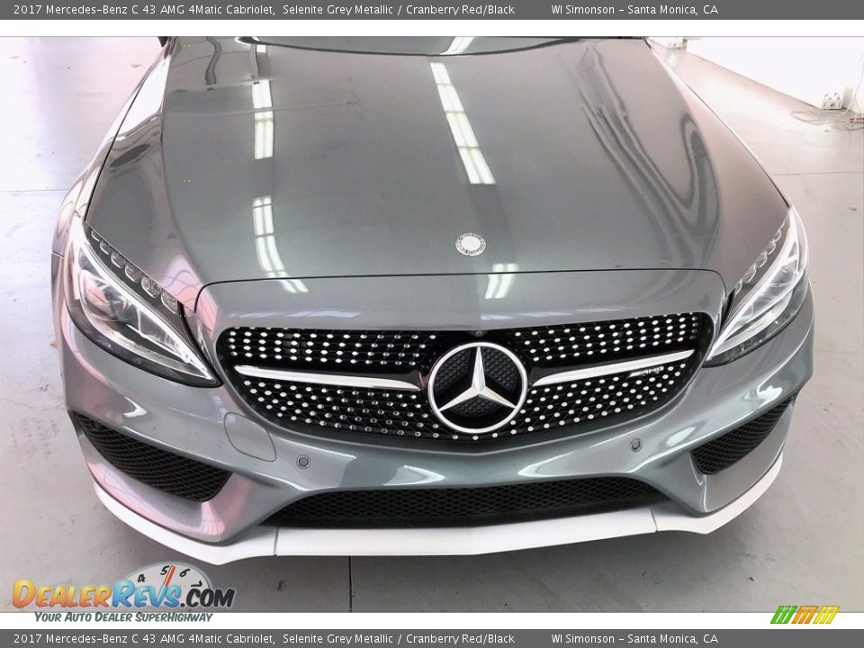 2017 Mercedes-Benz C 43 AMG 4Matic Cabriolet Selenite Grey Metallic / Cranberry Red/Black Photo #33