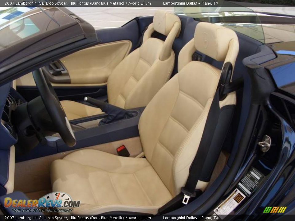 2007 Lamborghini Gallardo Spyder Blu Fontus (Dark Blue Metallic) / Avorio Lilium Photo #9