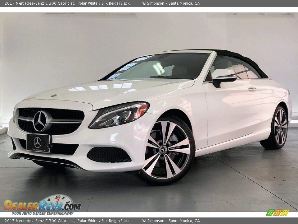 2017 Mercedes-Benz C 300 Cabriolet Polar White / Silk Beige/Black Photo #12