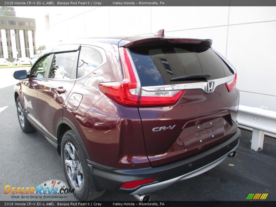 2018 Honda CR-V EX-L AWD Basque Red Pearl II / Gray Photo #3