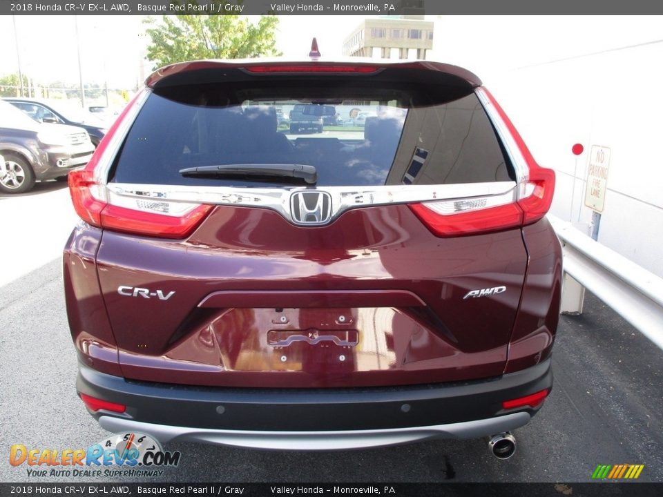2018 Honda CR-V EX-L AWD Basque Red Pearl II / Gray Photo #4