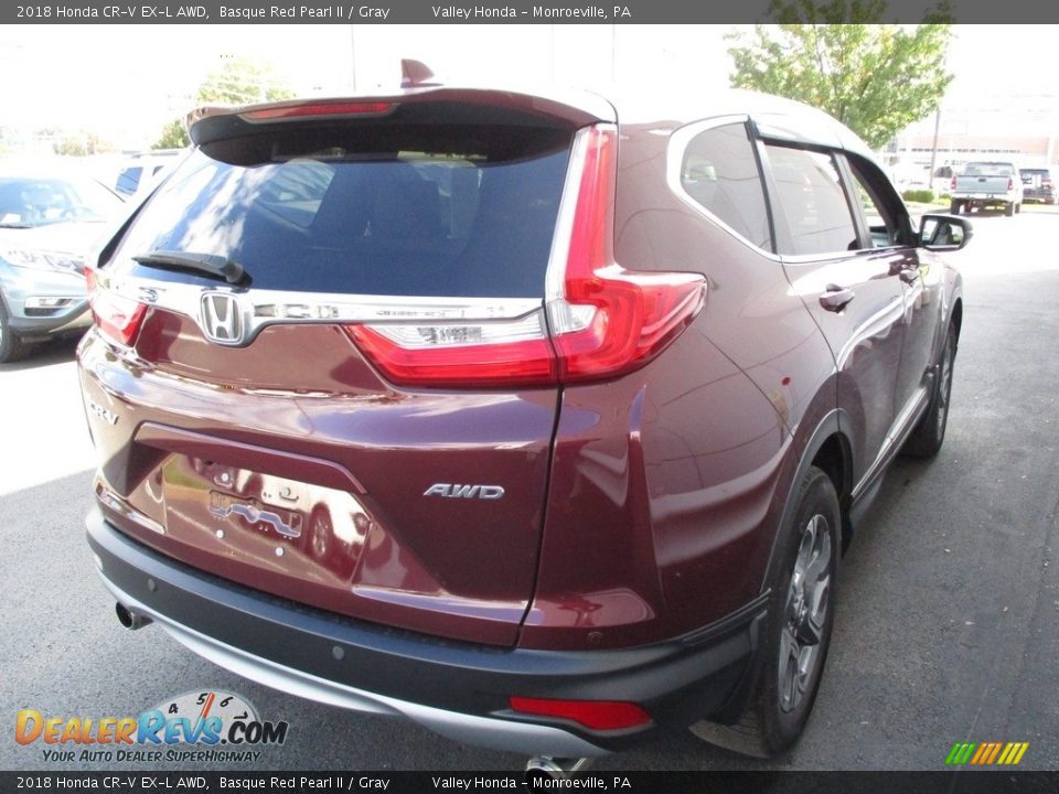 2018 Honda CR-V EX-L AWD Basque Red Pearl II / Gray Photo #5