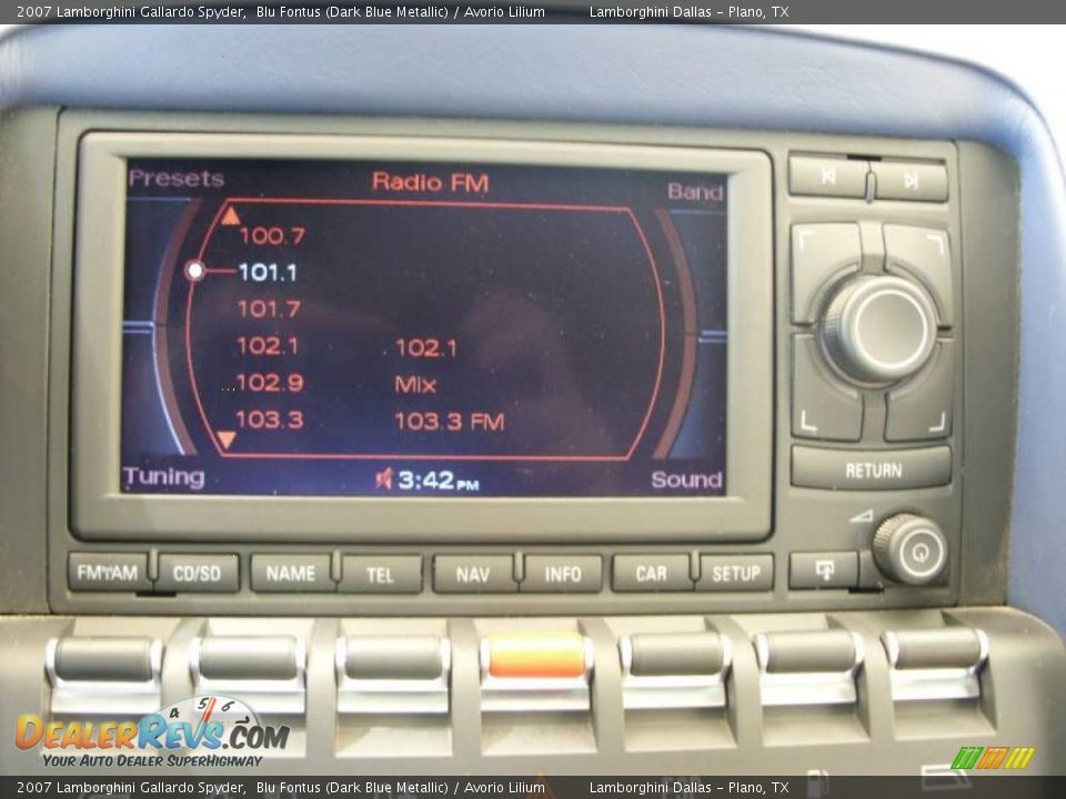 2007 Lamborghini Gallardo Spyder Blu Fontus (Dark Blue Metallic) / Avorio Lilium Photo #13