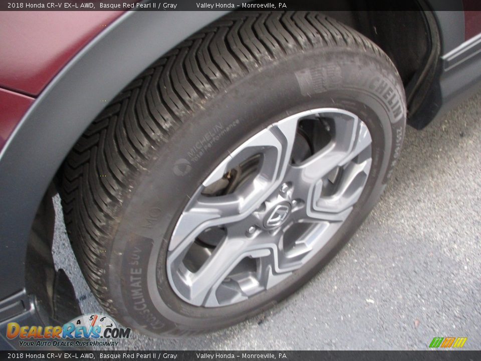 2018 Honda CR-V EX-L AWD Basque Red Pearl II / Gray Photo #6