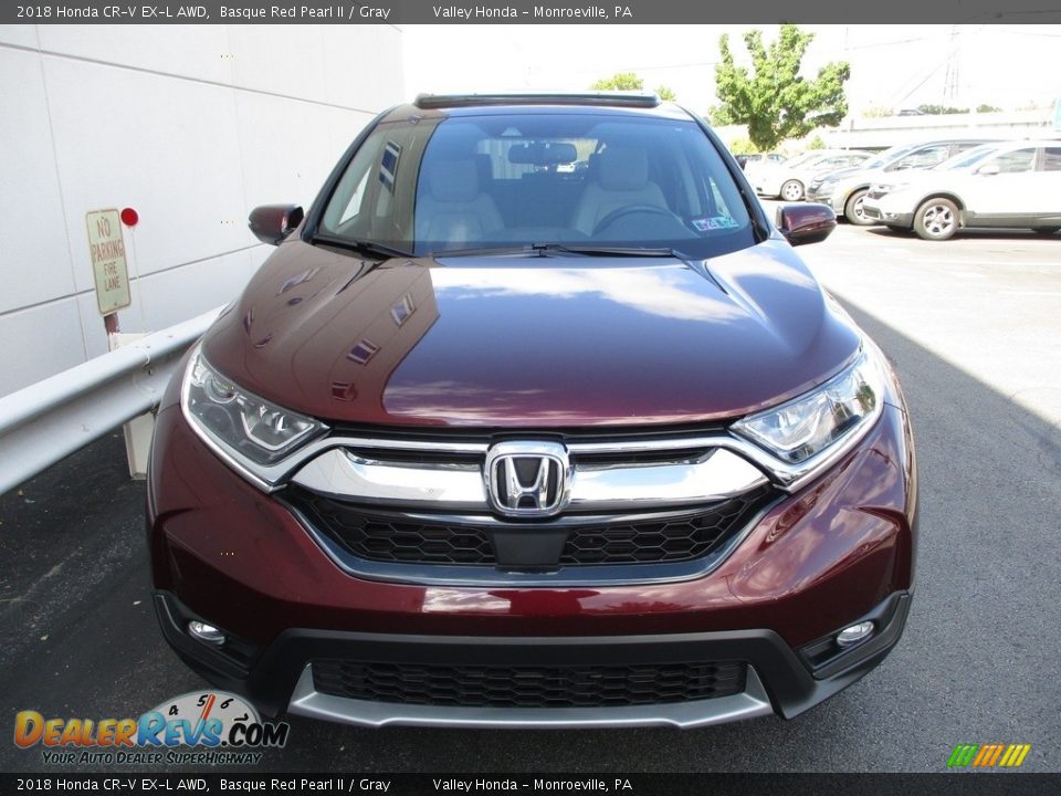 2018 Honda CR-V EX-L AWD Basque Red Pearl II / Gray Photo #8