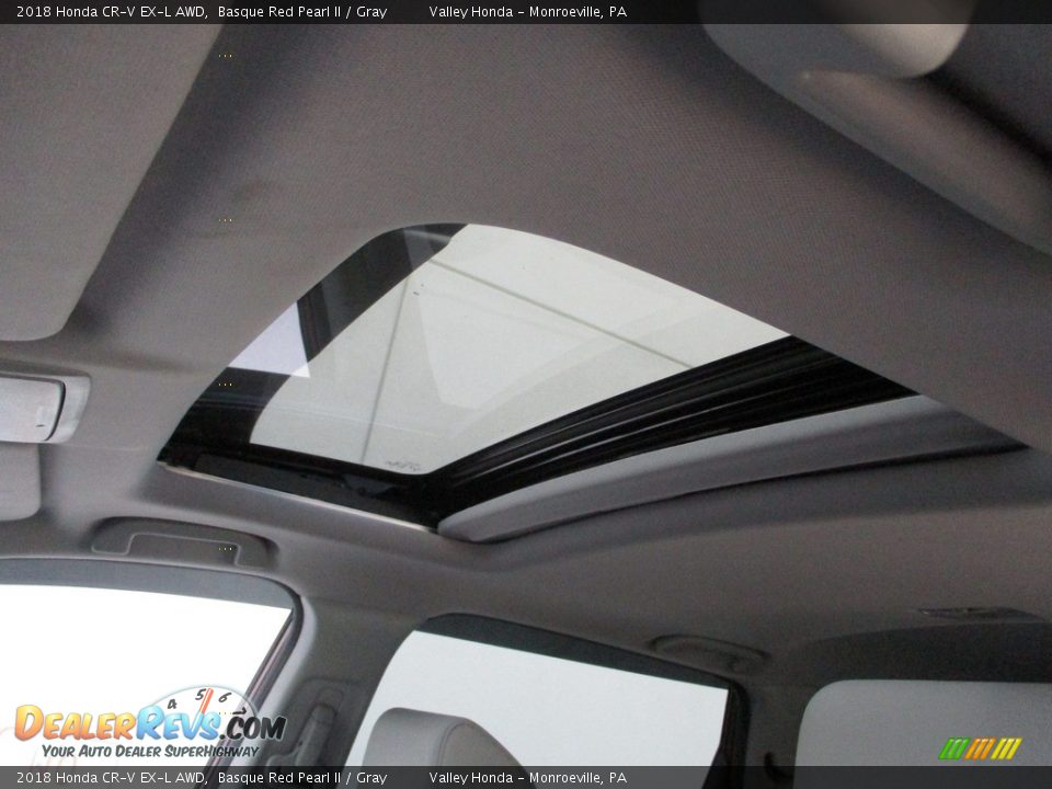 2018 Honda CR-V EX-L AWD Basque Red Pearl II / Gray Photo #11