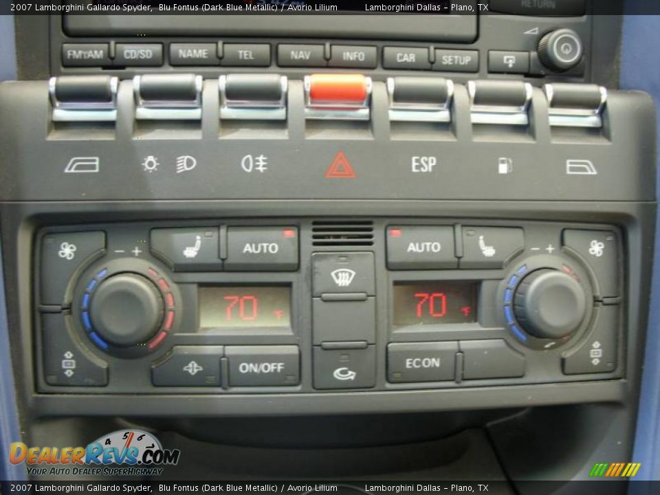 2007 Lamborghini Gallardo Spyder Blu Fontus (Dark Blue Metallic) / Avorio Lilium Photo #14