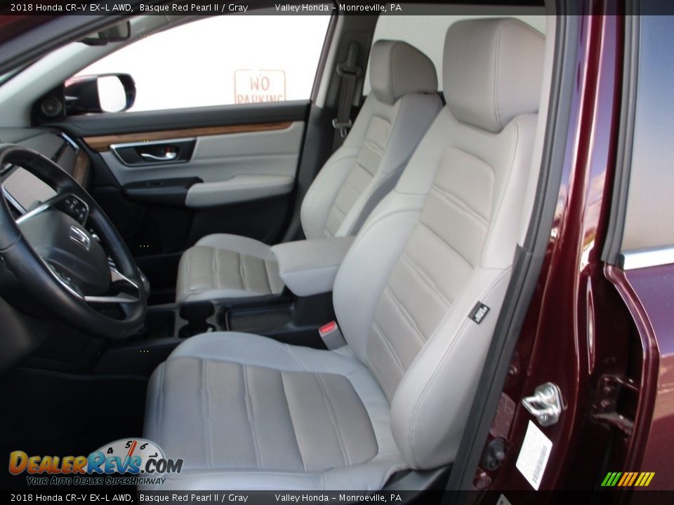 2018 Honda CR-V EX-L AWD Basque Red Pearl II / Gray Photo #12
