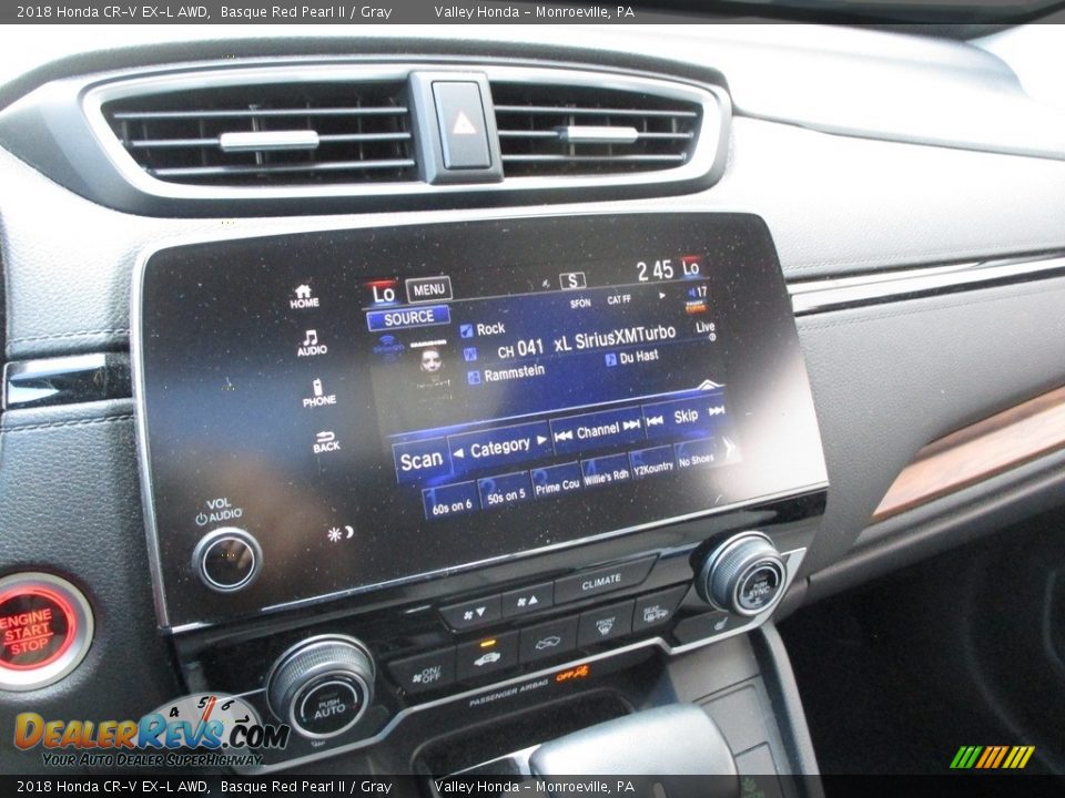 2018 Honda CR-V EX-L AWD Basque Red Pearl II / Gray Photo #15