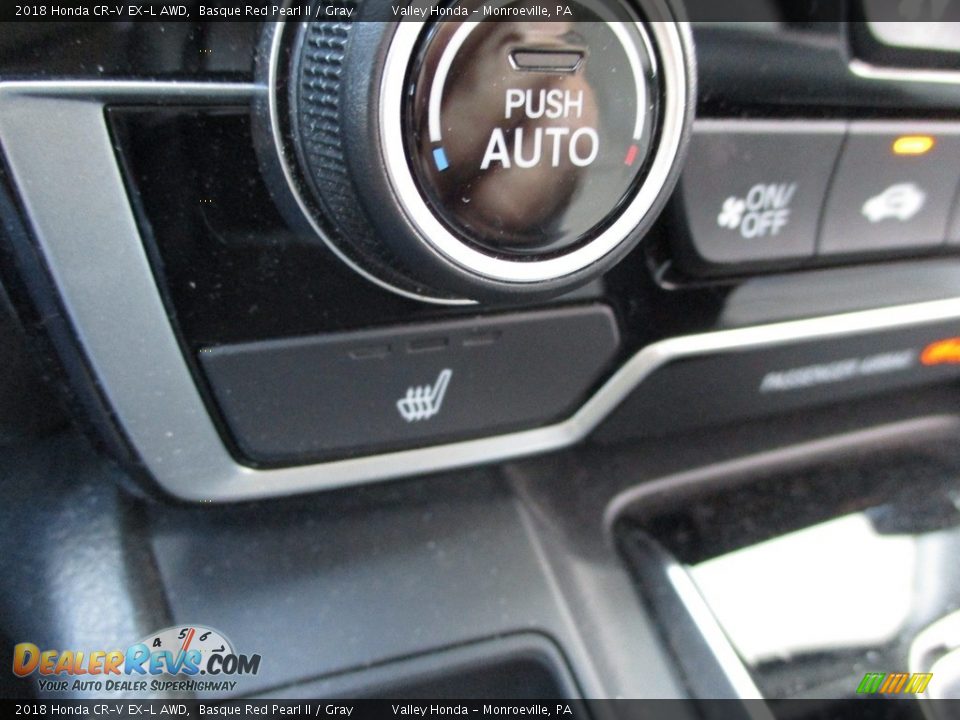 2018 Honda CR-V EX-L AWD Basque Red Pearl II / Gray Photo #18