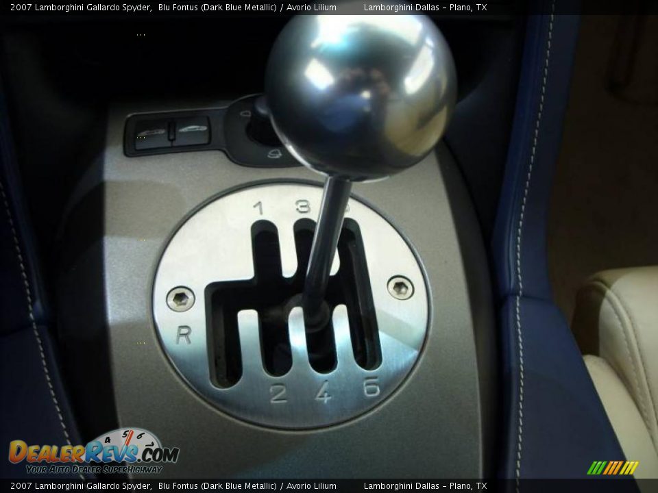 2007 Lamborghini Gallardo Spyder Blu Fontus (Dark Blue Metallic) / Avorio Lilium Photo #16