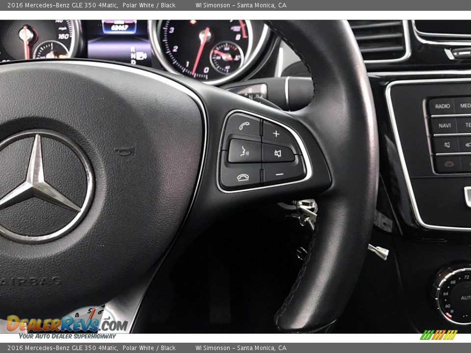 2016 Mercedes-Benz GLE 350 4Matic Polar White / Black Photo #19