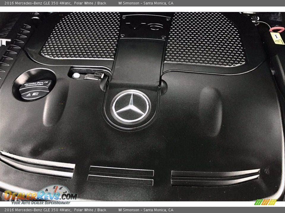 2016 Mercedes-Benz GLE 350 4Matic Polar White / Black Photo #31