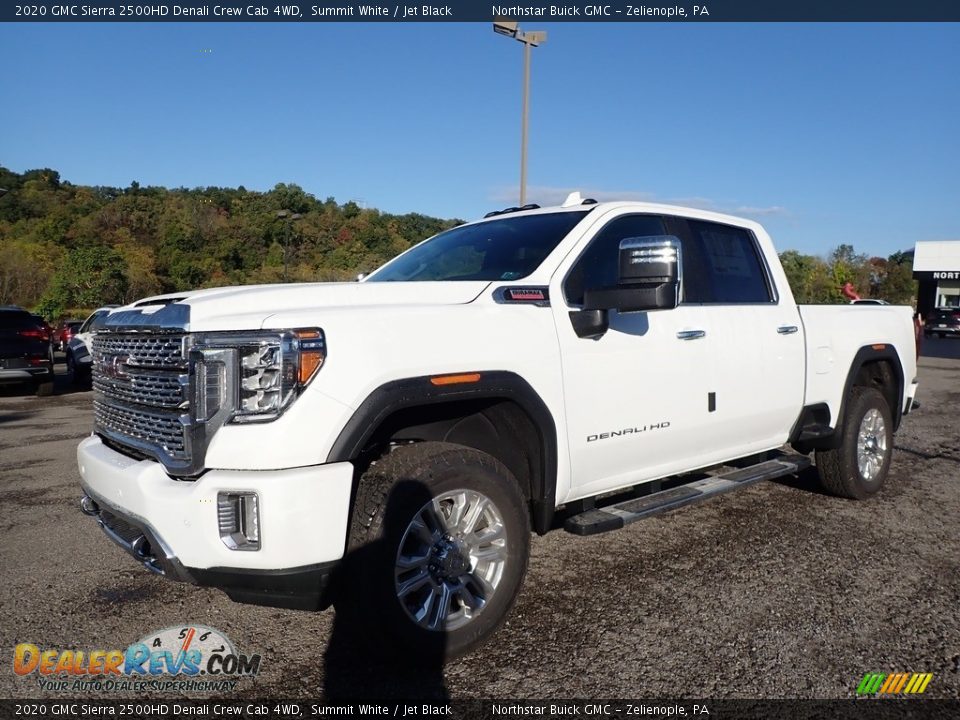 2020 GMC Sierra 2500HD Denali Crew Cab 4WD Summit White / Jet Black Photo #1