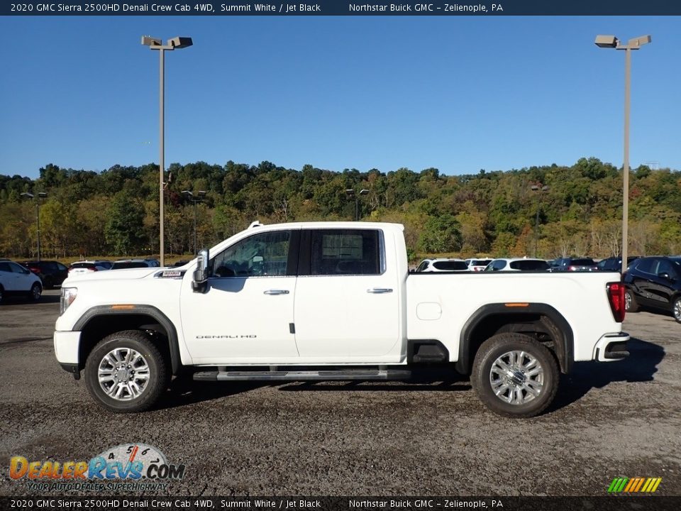 2020 GMC Sierra 2500HD Denali Crew Cab 4WD Summit White / Jet Black Photo #8