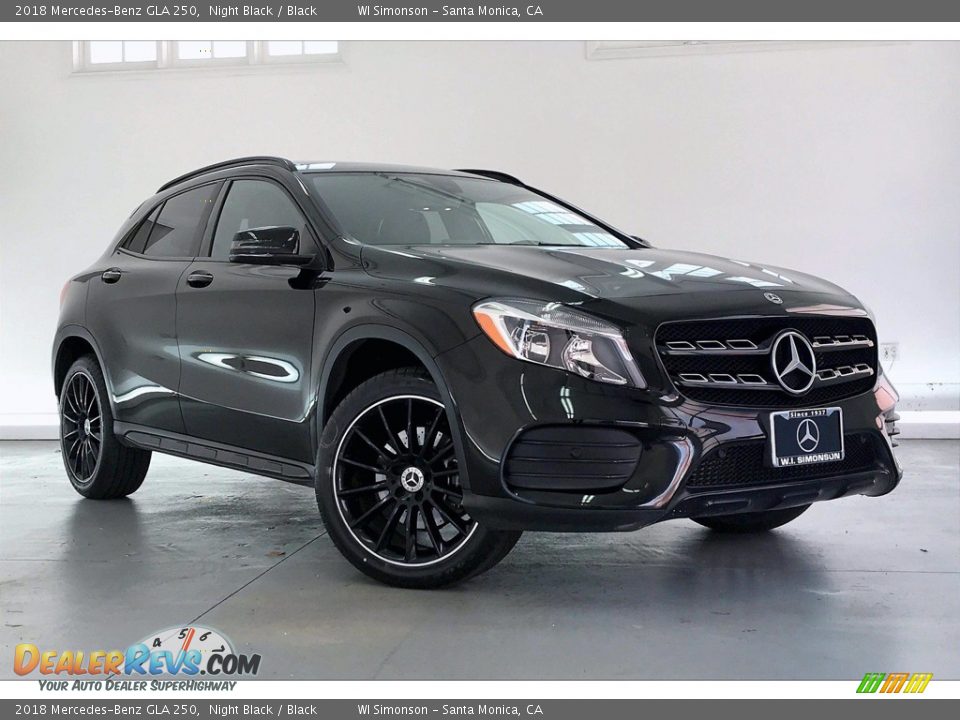 2018 Mercedes-Benz GLA 250 Night Black / Black Photo #34