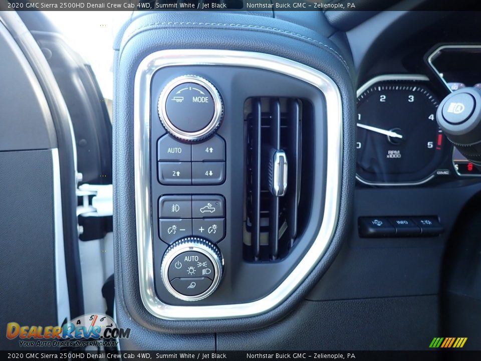 2020 GMC Sierra 2500HD Denali Crew Cab 4WD Summit White / Jet Black Photo #11